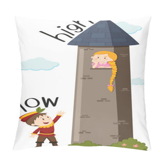 Personality  Opposite Adjective Low And High Pillow Covers