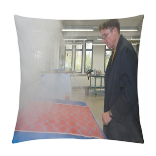 Personality  Man Working At Hugo Boss Industry At Coldrerio Pillow Covers