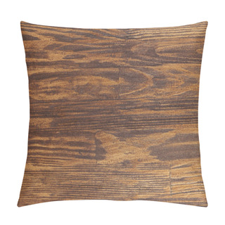 Personality  Horizontal Dark Brown Wooden Textured Background     Pillow Covers