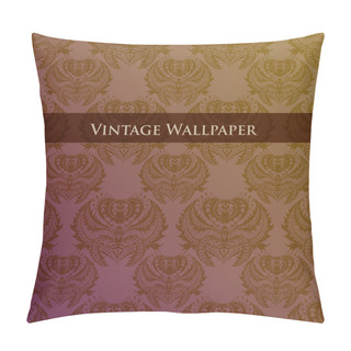 Personality  Vector Vintage Wallpaper. Vector Illustration. Pillow Covers