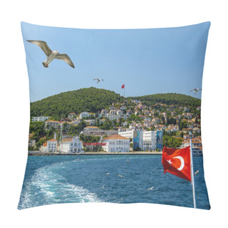 Personality  Buyukada Island Street View. Buyukada Is One Of The Princes Islands On Marmara Sea. Pillow Covers