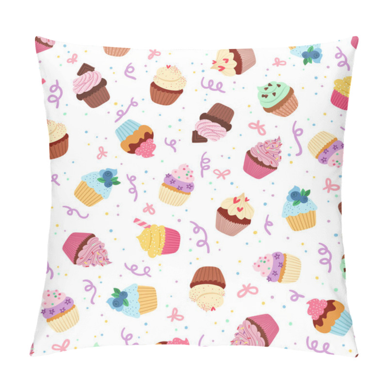 Personality  Cupcakes Seamless Pattern Pillow Covers