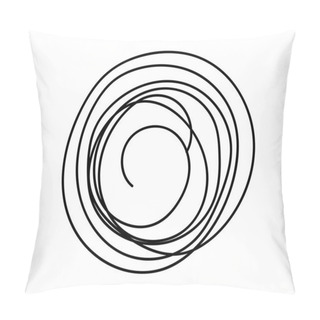 Personality  Circular Strokes Design Pillow Covers