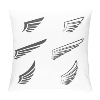 Personality  Falcon Wing Icon Template Vector Illustration Design Pillow Covers