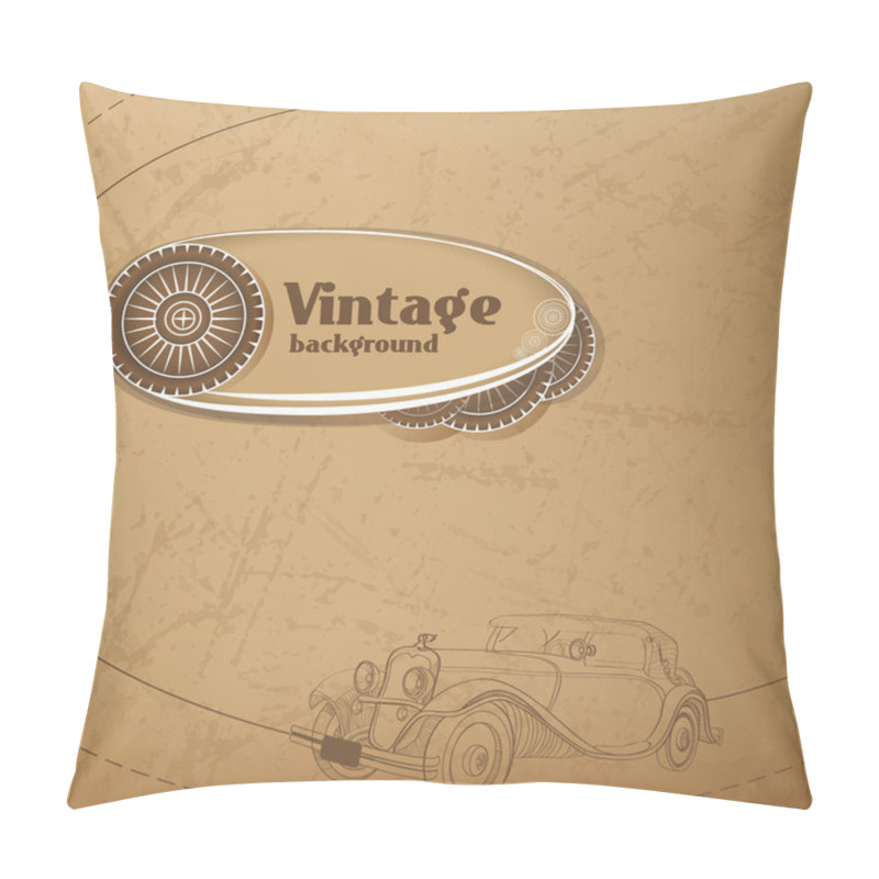 Personality  Vector Vintage Background. Vector Illustration.  Pillow Covers