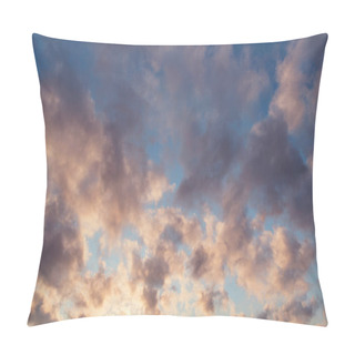 Personality  Colorful Clouds After Rain At Sunset Time. Pillow Covers