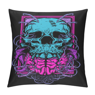 Personality  Skull And Brain Pillow Covers