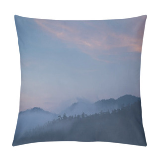 Personality  Mountain Tops Above The Clouds At Yun Lai Viewpoint, Pai Thaiand Pillow Covers