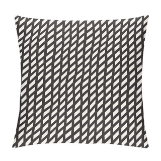 Personality  Wavy Hand Drawn Slanted Lines Pillow Covers