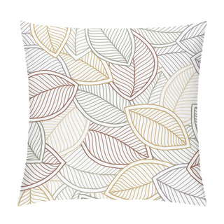 Personality  Soft Seamless Pattern Of Leaves. Pillow Covers