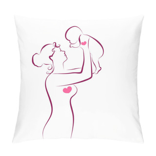 Personality  Mother And Baby Pillow Covers