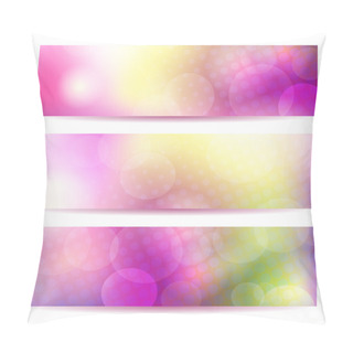 Personality  Abstract Pink Banner Set Pillow Covers