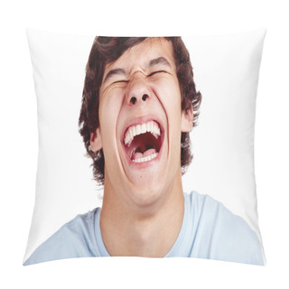Personality  Happy Laughter Closeup Pillow Covers