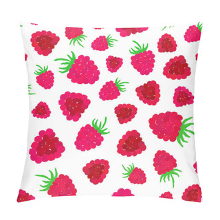 Personality  Raspberry Background Painted Pattern Pillow Covers