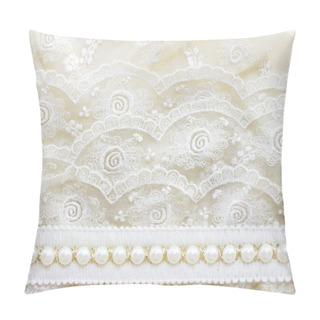 Personality  Lace And Pearls Vintage Background Pillow Covers