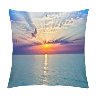 Personality  Sunrise In The Sea Pillow Covers