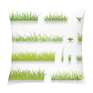 Personality  Green Grass Set Pillow Covers