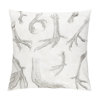 Personality  Birds Feet Pillow Covers