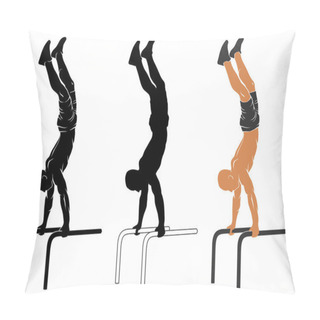 Personality  Parallel Bars Handstand Pillow Covers