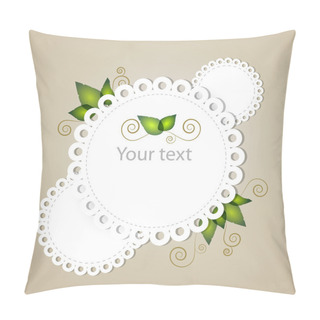 Personality  Vector Floral Frame. Vector Illustration. Pillow Covers