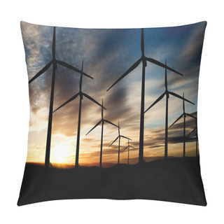 Personality  Wind Farm Pillow Covers
