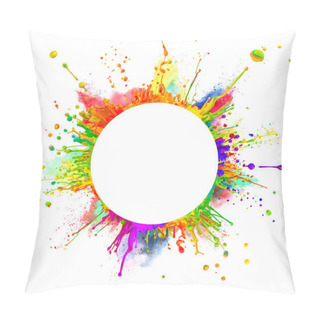 Personality  Abstract Colored Splashes Pillow Covers