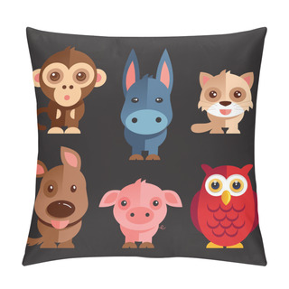 Personality  Funny Animals Set Pillow Covers