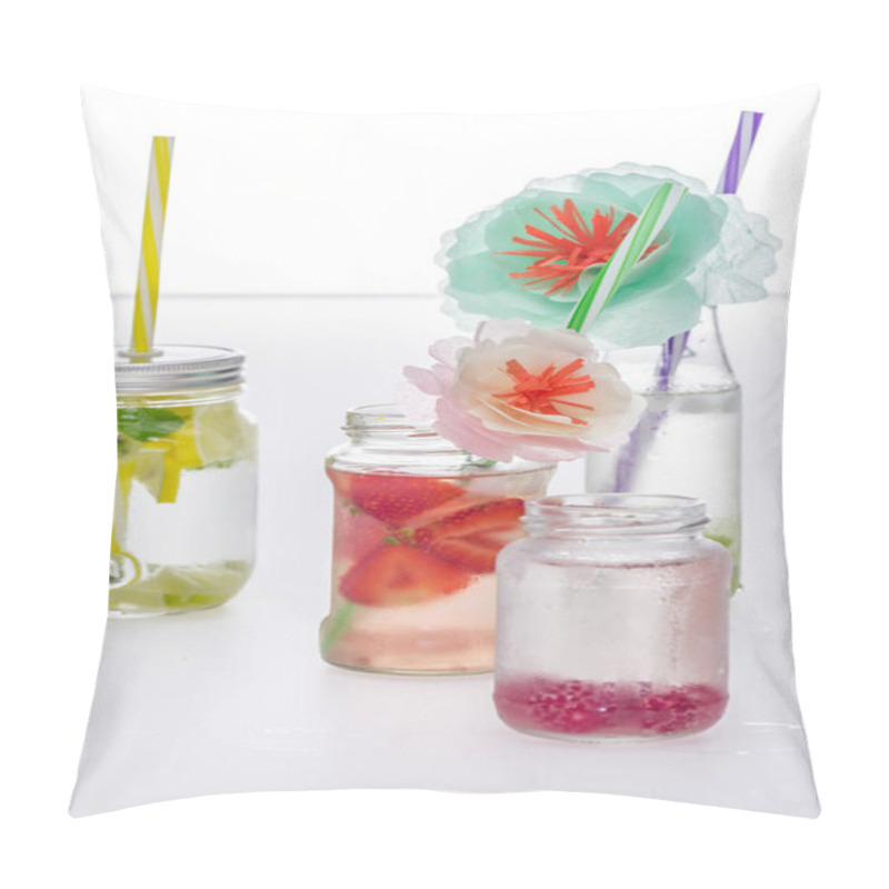 Personality  Refreshing Lemonades And Flowers Pillow Covers