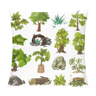 Personality  Trees Plants Landscape Gardening Elements Collection  Pillow Covers