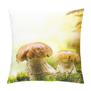 Personality  Autumn Forest Mushrooms Pillow Covers