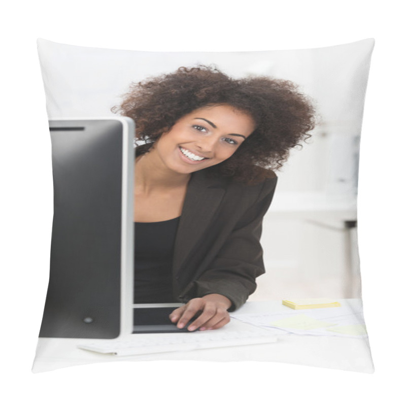 Personality  Cute African American businesswoman pillow covers