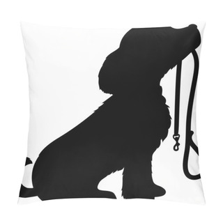 Personality  Dog And Leash Pillow Covers