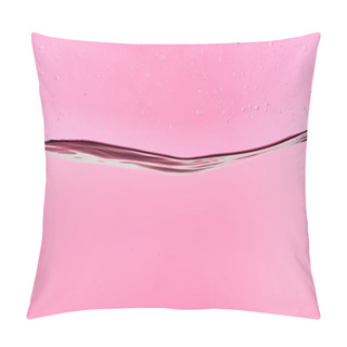 Personality  Wavy Fresh Water On Pink Background With Drops Pillow Covers