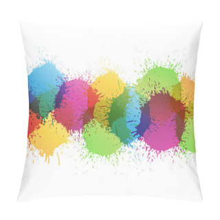 Personality  Color Paint Splashes Pillow Covers
