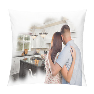 Personality  Daydreaming Young Military Couple Over Custom Kitchen Photo Thou Pillow Covers