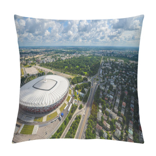 Personality  Aerial View Of Warsaw, Poland Pillow Covers