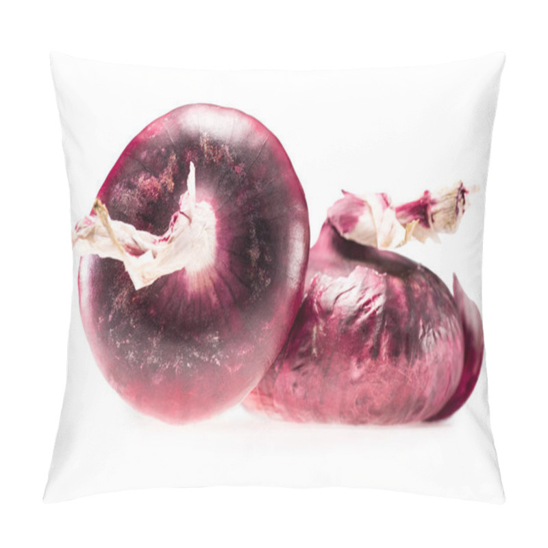 Personality  Two Fresh Ripe Red Onions Pillow Covers