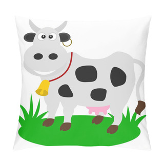 Personality  A Dairy Cow In A Pasture Pillow Covers