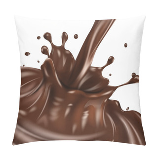 Personality  Chocolate Splash Pillow Covers