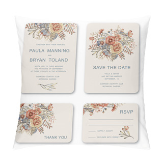 Personality  Wedding Invitations Pillow Covers