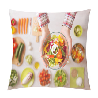 Personality  Fresh Garden Salad Bowl Pillow Covers