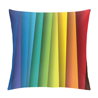 Personality  Abstract Colorful Paper Or Sheets Background (backdrop) - Vector Pillow Covers