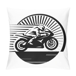 Personality  Motorcycle Racer Pillow Covers