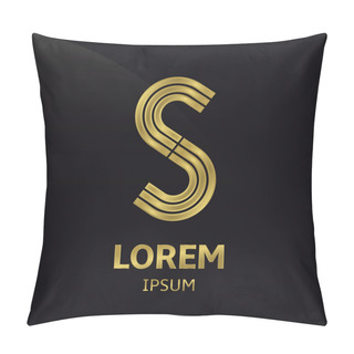 Personality  Golden Letter Symbol Pillow Covers