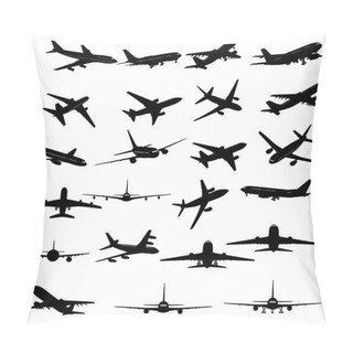 Personality  Planes Silhouette Pillow Covers