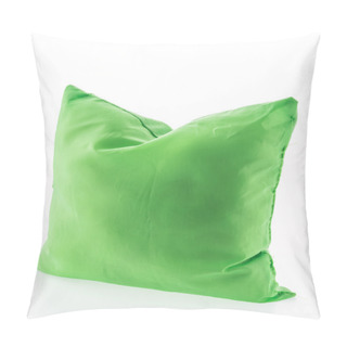Personality  Green Pillow Isolated On White Background Pillow Covers