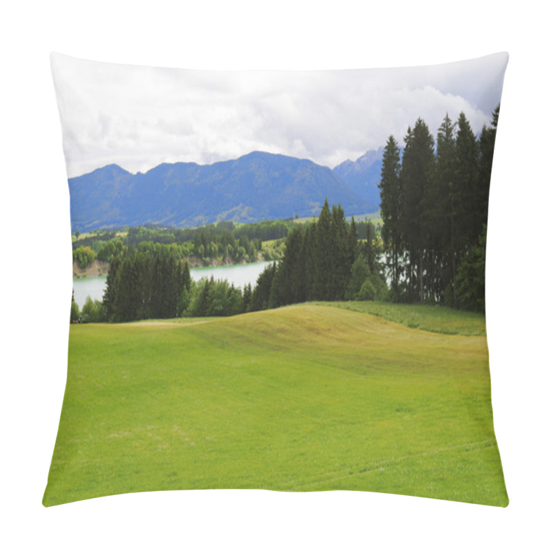 Personality  Bavarian Alpine Landscape. Pillow Covers