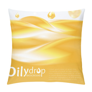 Personality  Yellow Oily Drop Icon Pillow Covers