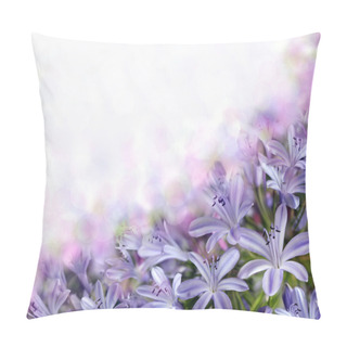 Personality  Violet Bluebells On Blurred Background Pillow Covers