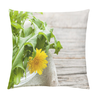Personality  Dandelions Greens And Flowers Pillow Covers
